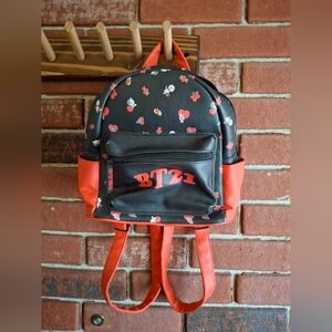 disney parks minnie mouse halloween mini loungefly backpack Disney Parks Minnie Mouse Halloween Candy Corn Sequin Loungefly Mini  Backpack